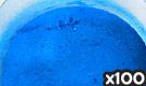 「アルミニウムレーキ 食用青色1号」の粉末希釈例（100倍）