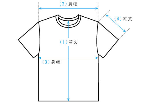 Tシャツ サイズ寸法 / カラーマーケット