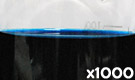 「食用青色2号 インジゴカーミン」の水溶希釈例（1000倍）