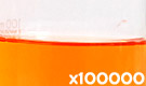 「食用色素製剤 ダイワレッド FN-8」の水溶希釈例（100000倍）