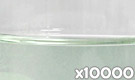 「ハイグリーンB （緑色着色料製剤）」の水溶希釈例（10000倍）