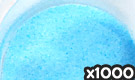 「アルミニウムレーキ 食用青色1号」の粉末希釈例（1000倍）