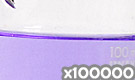 「化粧品用色素 紫色401号 アリズロールパープル」の水溶希釈例（100000倍）