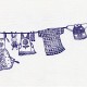 【作品紹介（染め事例）】 素敵な消しゴムはんこ☆「布用絵の具かけるくん！」でスタンプ！その2