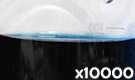 「食用青色2号 インジゴカーミン」の水溶希釈例（10000倍）